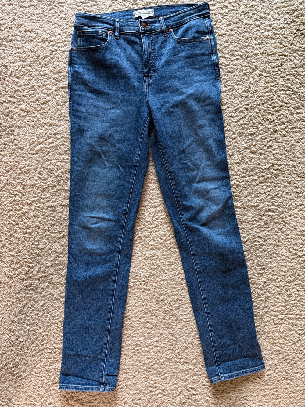 Women’s Madewell Stovepipe Dark Blue Skinny Jeans